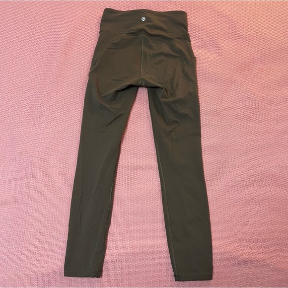 Lululemon Invigorate High Rise Tight 25" Dark Olive Size 4 Everlux - Picture 8 of 10